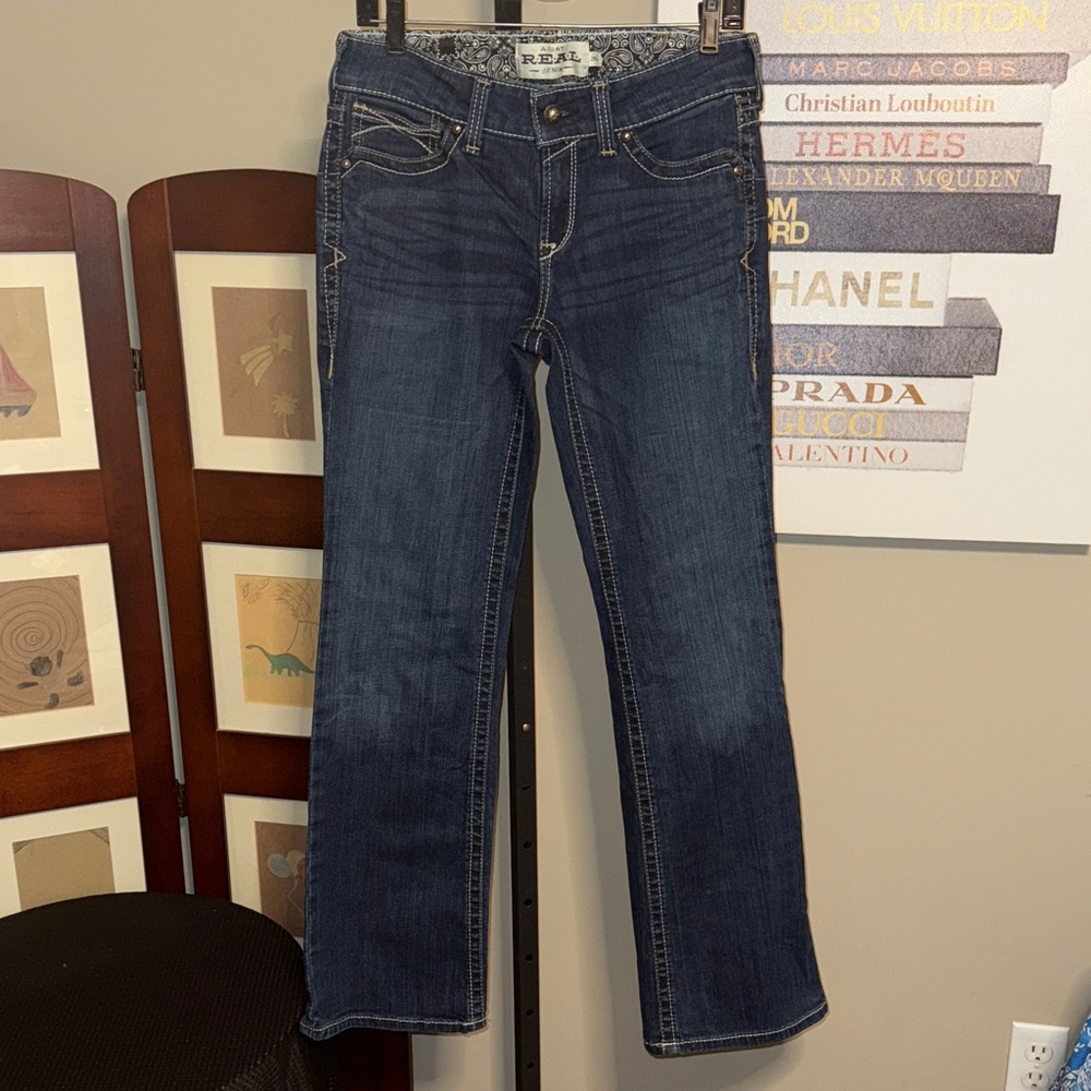 Ariat Women's Dark Blue mid rise Boot Cut Jeans
